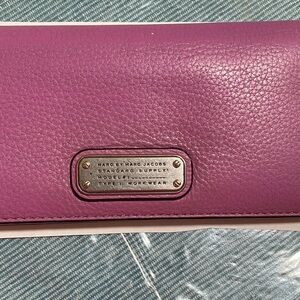 Marc by Marc Jacobs magenta Leather Wallet